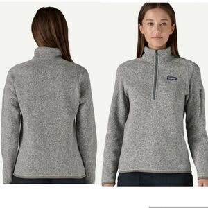 NWOT Patagonia Better Sweater 1/4 Zip Pullover Gray Fleece Sizes M